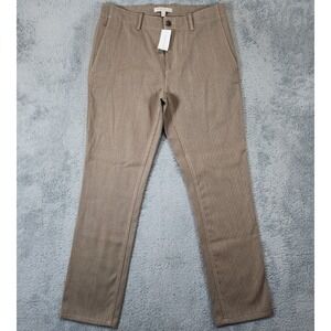 Banana Republic Heritage Collection Pants Mens 33x32 Brown Wool Cotton Twill NEW